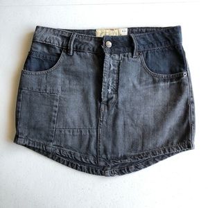 Free People Black Jean skirt size 25